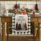 Christmas Trees Merry Xmas Table Runner,