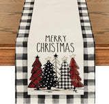 Christmas Trees Merry Xmas Table Runner,