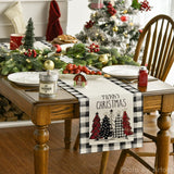 Christmas Trees Merry Xmas Table Runner,