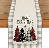 Christmas Trees Merry Xmas Table Runner,