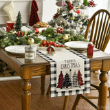 Christmas Trees Merry Xmas Table Runner,